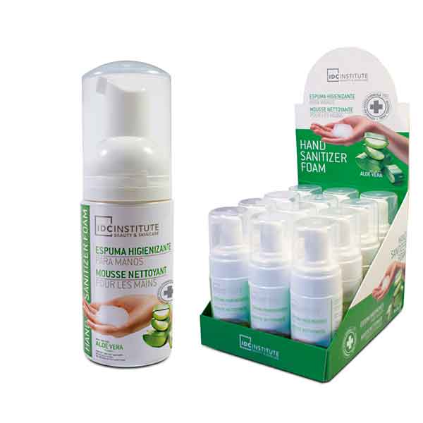 ESPUMA HIGIENIZANTE PARA MANOS ALOE VERA - IDC INSTITUTE
