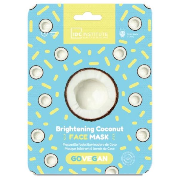 MASCARILLA FACIAL VEGANA ILUMINADORA DE ACEITE DE COCO - IDC INSTITUTE