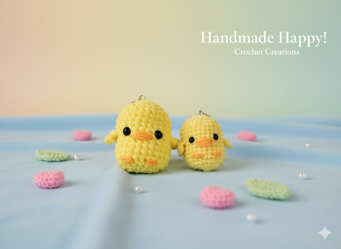 Llavero amigurumi Pollito